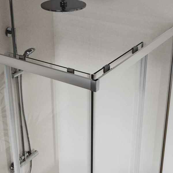 Душевой уголок Vincea City VSS-5CT800CL, 800*800, хром, стекло прозрачное