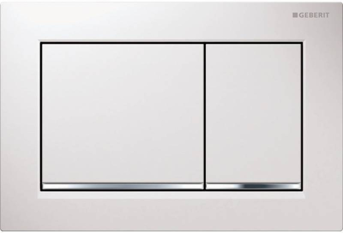 Кнопка смыва Geberit Omega 30 115.080.KJ.1 белая/хром