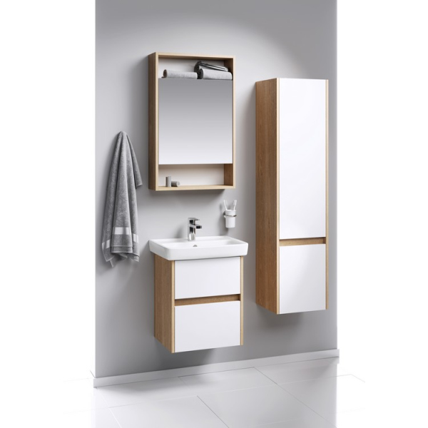 Зеркальный шкаф AQWELLA 50см., SIT0405DB