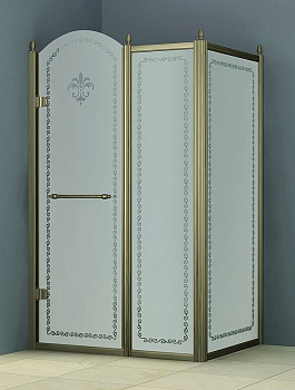 Душевой уголок Cezares Retro AH11 120/100 PP Br R