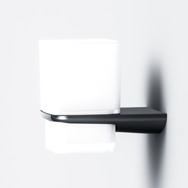 Стеклянный стакан с настенным держателем AM.PM Inspire V2.0, A50A34322