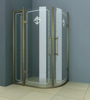 Душевой уголок Cezares RETRO-RH-2-120/90-CP-G