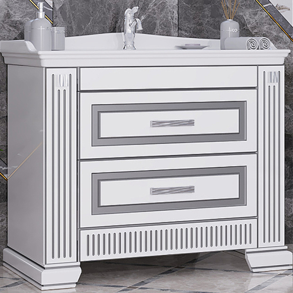 Тумба без раковины Opadiris Оникс 100 серебро (Раковина Opadiris Kapadokya 100), 00-00003527