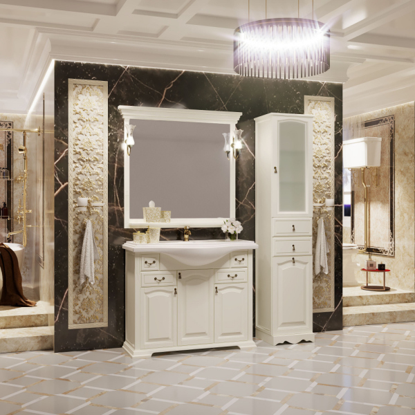 Тумба с раковиной Opadiris Риспекто 100 слоновая кость