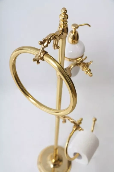 Стойка с аксессуарами ART&MAX BAROCCO AM-2164-Do-Ant, Античное золото