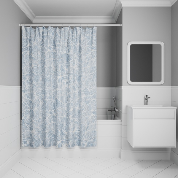 Штора для ванной IDDIS Base 200x180 см, Полиэстер (BX03P18i11)