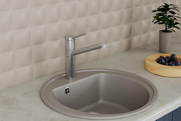 Смеситель для кухонной мойки с поворотным изливом RUSH (MS9035-34)