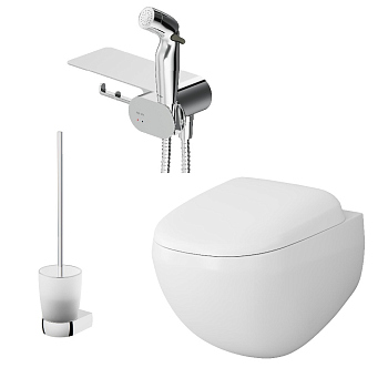 Набор подвесной унитаз с гигиеническим душем AM.PM Sensation, CK30H0904W