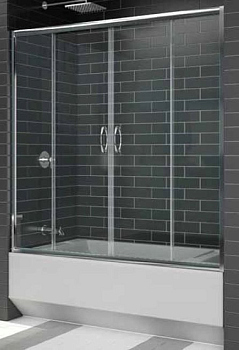 Раздвижная шторка для ванны RGW SC-61 Screens, 1800х1500 матовое