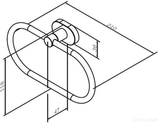 Полотенцедержатель AM.PM Sense L A7434400
