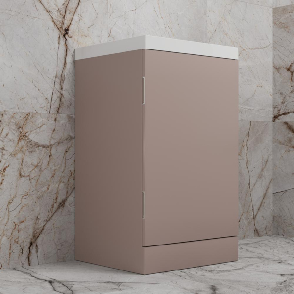 Тумба без раковины напольная "МОНО 50", санд пудровый, ЛС-00002453
