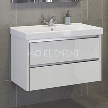 Тумба-умывальник Comforty "Дублин-90" белый с раковиной Comforty 8059