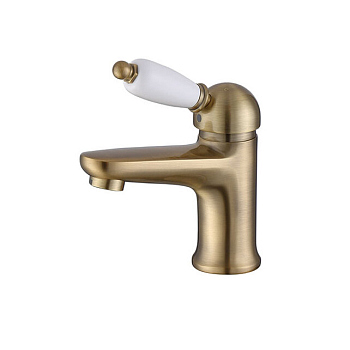 Смеситель умывальник с д/к и подводкой (бронза) Caprigo, 02-522-vot