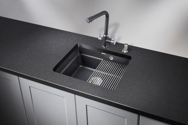 Кухонная мойка GRANULA Kitchen Space (5501U, ШВАРЦ)