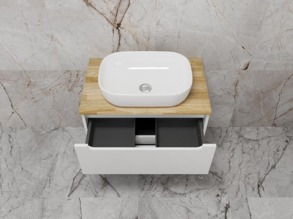 Тумба без раковины подвесная Style Line "Бали 70" БЕЛЫЙ СОФТ, ЛС-00002338