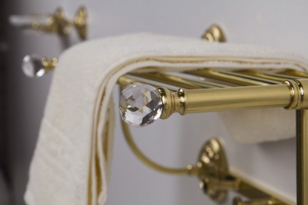 Полотенцедержатель ART&MAX BAROCCO CRYSTAL AM-2032-Do-Ant-C, Античное золото