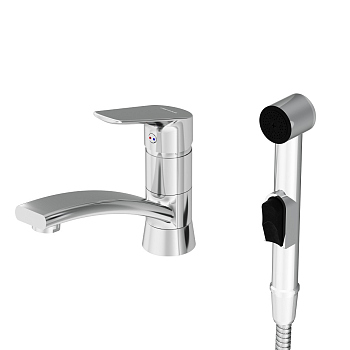 Смеситель для раковины с гигиеническим душем Damixa Jupiter, 770230001