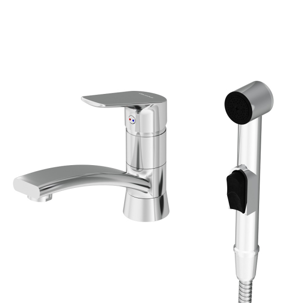 Смеситель для раковины с гигиеническим душем Damixa Jupiter, 770230001