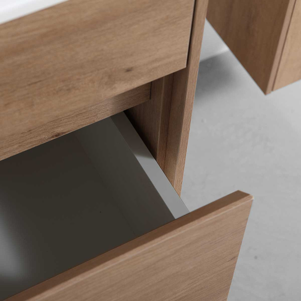 Тумба без раковины Vincea Chiara 800 подвесная, 1 выкатной ящик soft-close, N.Oak, VMC-2C800NO