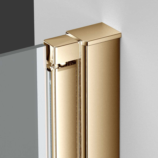 Душевая дверь Vincea Alpha VDP-3AL800CLG , брашированное золото, стекло прозрачное