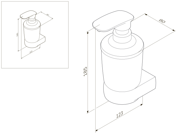 Дозатор AM.PM Sensation A3036900