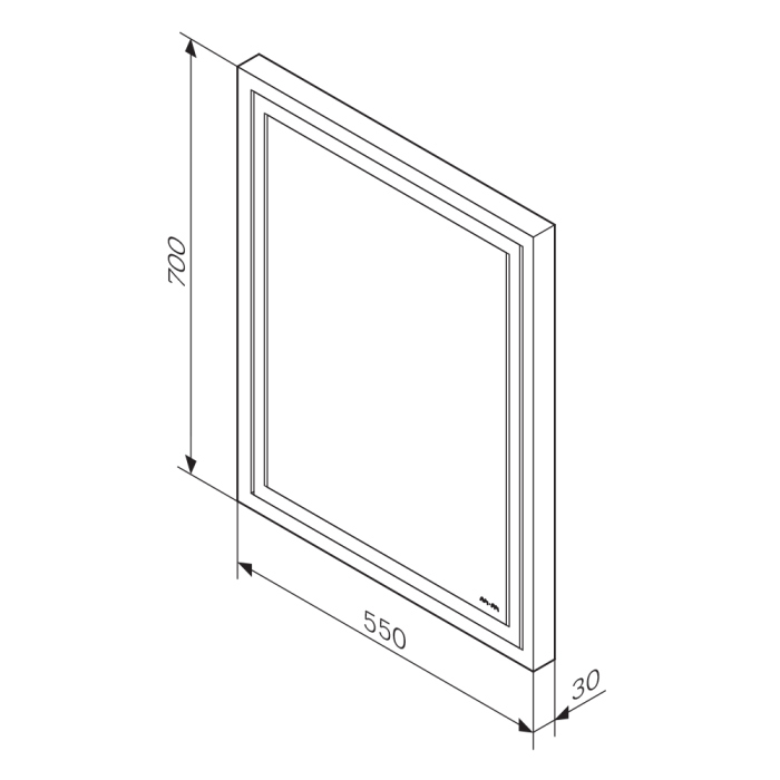 Зеркало AM.PM Gem, M91AMOX0551WG