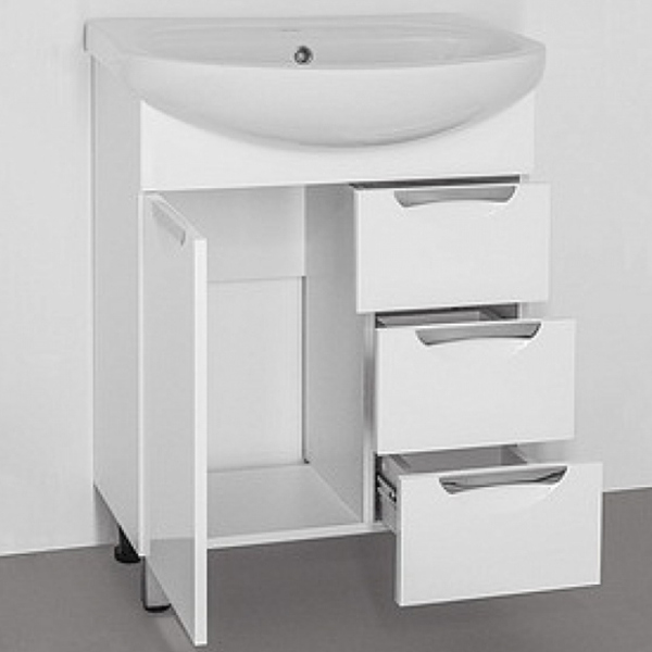 Тумба для комплекта Style Line Жасмин 65 белая