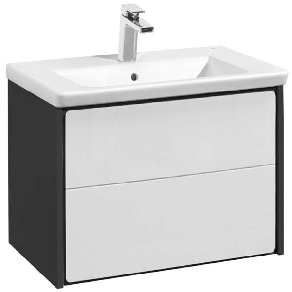 Тумба для комплекта Roca Ronda 70 белый глянец, антрацит