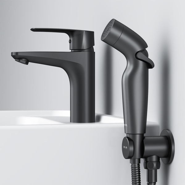 Смеситель для раковины с гигиеническим душем AM.PM Gem, F90A03022