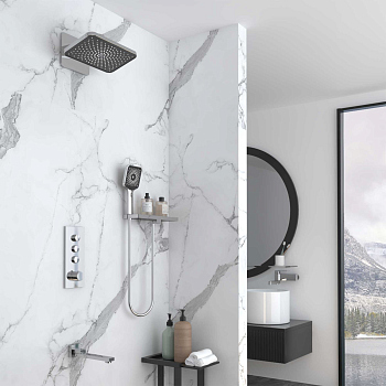 Душевой комплект Vincea VSFW-433TI4RCH встраиваемый, термостатический, трехрежимный, хром