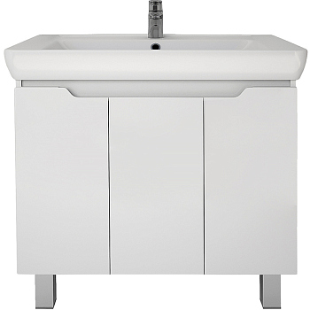 Тумба под раковину Dreja Q Plus (D) 80 99.1006 подвесная напольная Белый