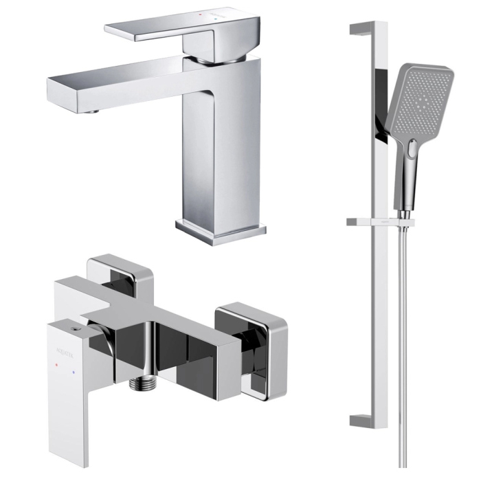 Комплект смесителей Aquatek Либра AQ1631CR Хром