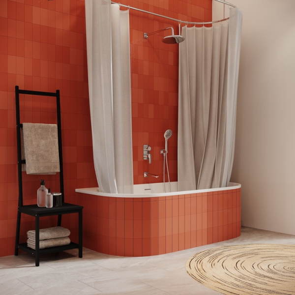 Душевая система скрытого монтажа с тропическим душем, Ray, IDDIS, (RAYSB03i68)