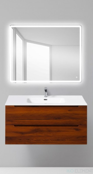 Belbagno База под керамическую раковину подвесная с двумя выкатными ящиками, ETNA-1000-2C-SO-RC-P