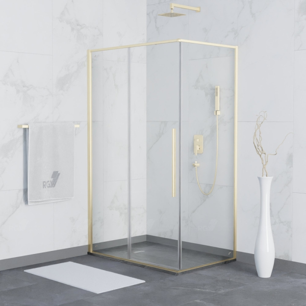 Душевой уголок RGW SV-42G, 32324280-16, Золото, 80*100*195