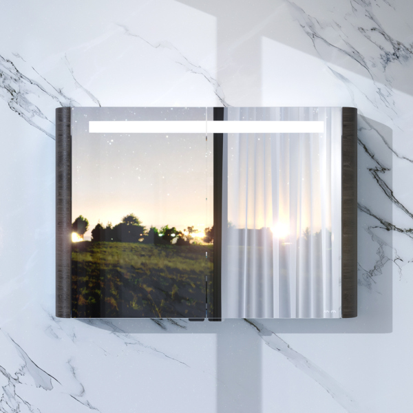 Тумба с раковиной AM.PM Sensation 100 подвесная, антрацит