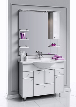 Напольная тумба без раковины AQWELLA 105см., BA0110K