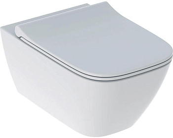 Унитаз Geberit Smyle Square 500.685.01.1 подвесной с сиденьем Микролифт
