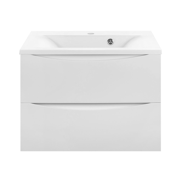 Тумба без раковины Vincea Mia 650 подвесная, 2 выкатных ящика soft close, G.White, VMC-2MA650GW