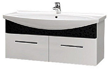 Тумба под раковину Dreja Ornament 50071 черная