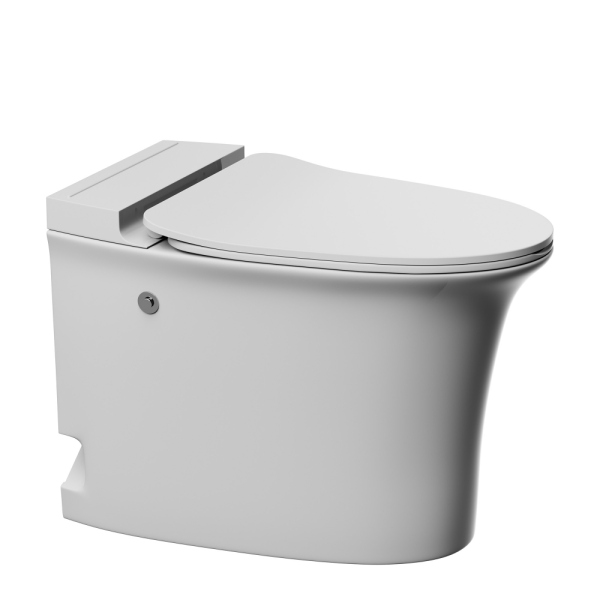 Унитаз ABBER Bequem AC1125P напольный белый с импульсным смывом