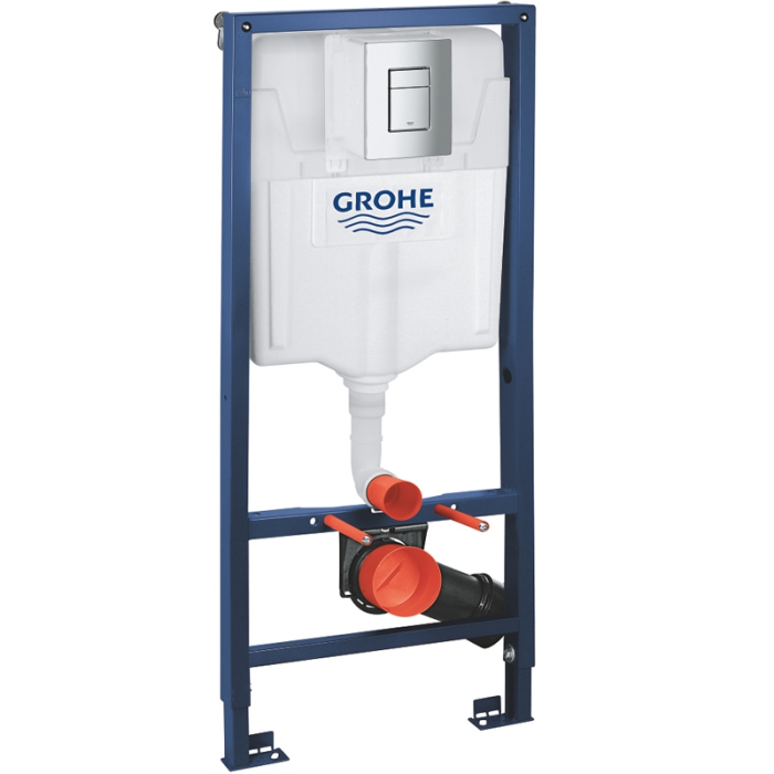 Система инсталляции для унитазов Grohe Rapid SL 38772001 3 в 1 с кнопкой смыва