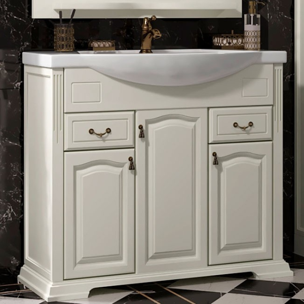 Тумба для комплекта Opadiris Риспекто 95 слоновая кость