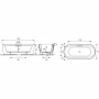 6D064-00 VOLUTE Чугунная ванна VOLUTE, 180*80, белая