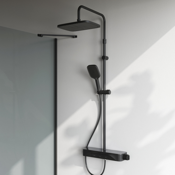 Душевая система с душевым смесителем-полкой и термостатом AM.PM Func, F078F222