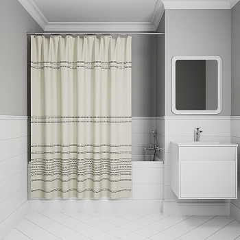 Штора для ванной IDDIS Base 200x240 см, Полиэстер (BD01P24i11)