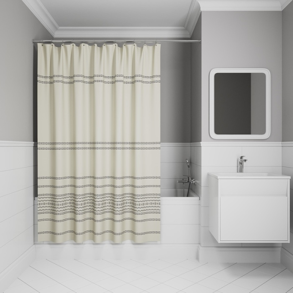 Штора для ванной IDDIS Base 200x240 см, Полиэстер (BD01P24i11)