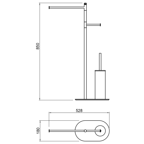 Стойка в ванную комнату Timo Saona (13085/17)