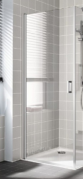 CADA XS CK 1KL 09020 VPK 1-створ. маятниковая дверь 860-910/2000, крепление слева, стекло прозр. ESG