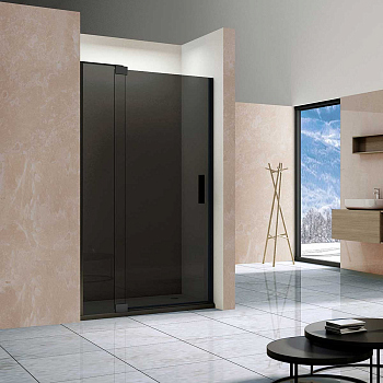 Душевая дверь Vincea Extra VDP-1E8090CGB, 800/900, черный, стекло тонированное